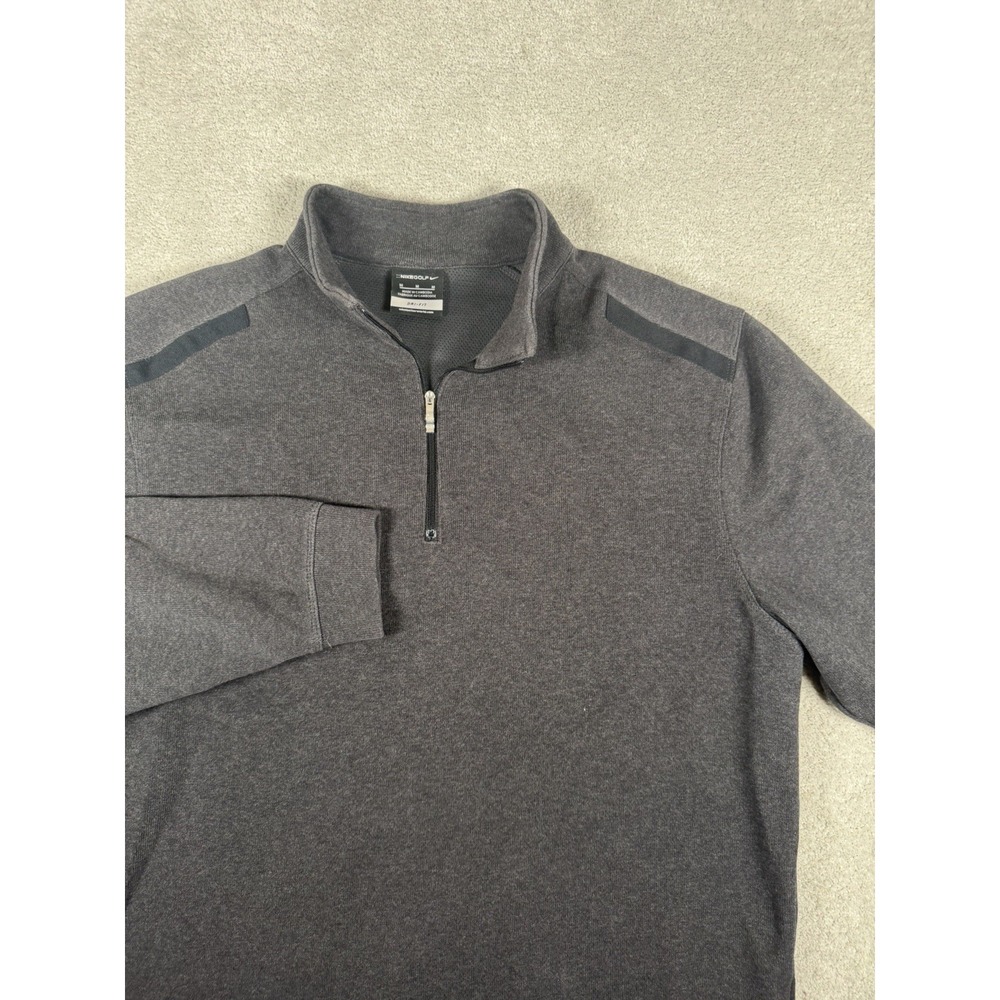 Nike Dri-Fit 1/4 Zip Fairway Golf Pullover Mens M Knit/Mesh Lined Breathable EUC